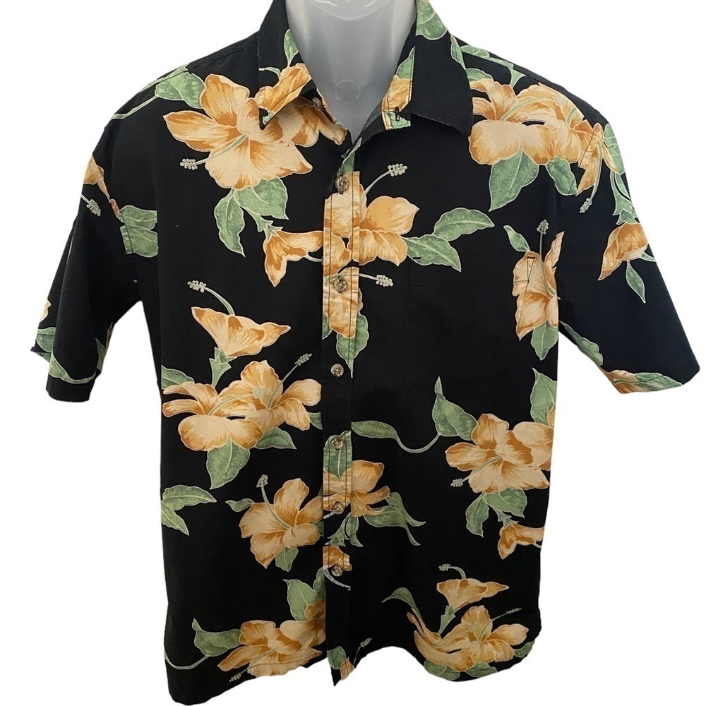 COOKE STREET Aloha Hawaiian Floral Shirt Men M Medium